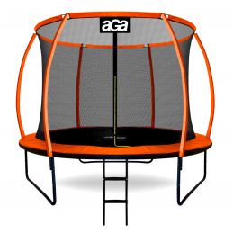 Aga SPORT EXCLUSIVE Trampolína 250 cm Oranžová + ochranná sieť + rebrík