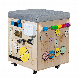 Aga4Kids Úložný edukačný box/taburet na hračky 3v1 6DZ156 - II. AKOSŤ