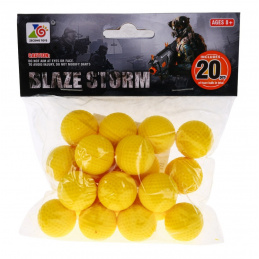 Sada 20 nábojov do pištole s penovými guľôčkami Blaze Storm pre deti 8+
