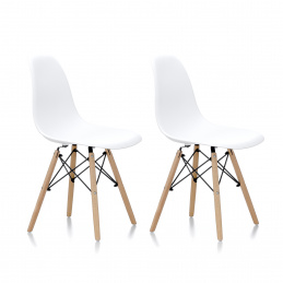 Aga 2x Jedálenské stoličky Biela