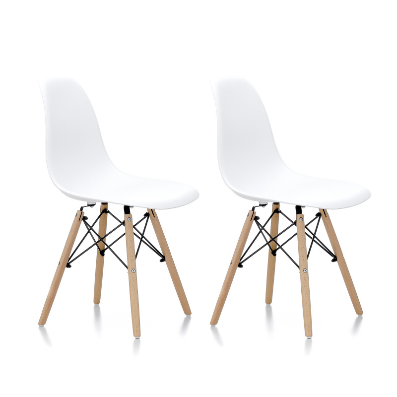 Aga 2x Jedálenské stoličky Biela