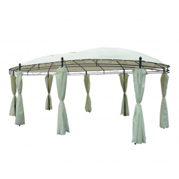 Aga Záhradný altánok PAVILÓN OVAL MC3628 Beige