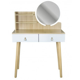 Toaletný stolík so zrkadlom - SCANDI svetlý buk
