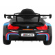 BMW M6 GT3 Autíčko na batérie pre deti čierne + ventilácia + zvuky MP3 Svetlá + diaľkové ovládanie