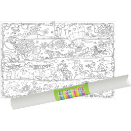 "Safari" podlahové omaľovánky XXL plagát