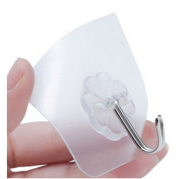 Aga Plastový samolepiaci háčik 10 ks