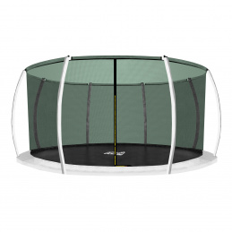 Aga Vnútorná ochranná sieť 366 cm na 8 tyčí Tmavozelená (kruh)