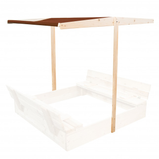 Aga Strieška na detské pieskovisko 120x120 cm Hnedá