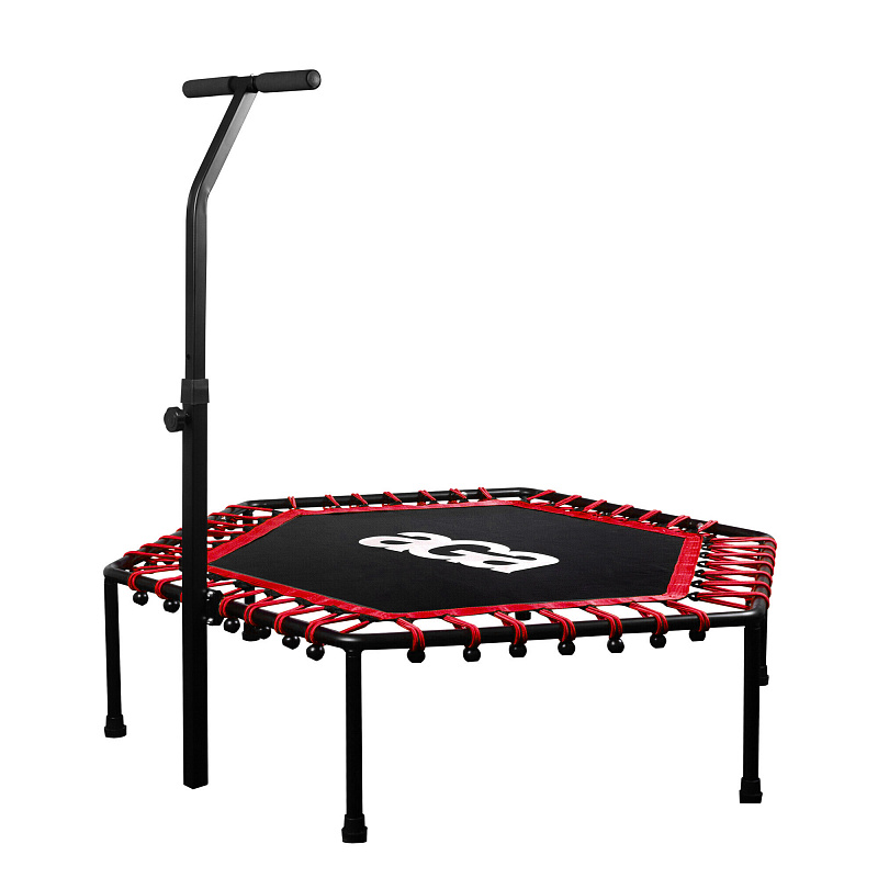 Aga FITNESS Trampolína 130 cm Červená + madlo - II. AKOSŤ