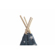 Aga4Kids Detské Teepee Hviezdy Tmavomodrá