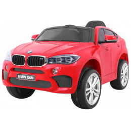 BMW X6M Elektrické detské auto červené + diaľkové ovládanie + EVA + pomalý štart + audio panel + LED dióda BMW X6M Elektrické detské auto červené + diaľkové ovládanie + EVA + pomalý štart + audio panel + LED dióda