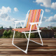 Linder Exclusiv Kreslo PO2600ST Tropic s pruhmi