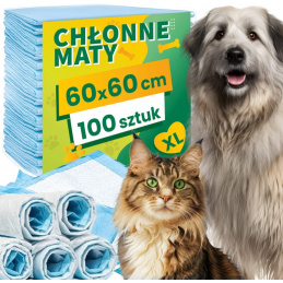 Hygienické podložky - 100 kusov 60x60