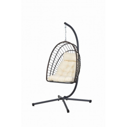 Závesné záhradné kreslo kokon