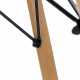Aga Jedálenský stôl 80 cm Čierny