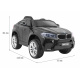 BMW X6M Elektrické detské auto čierne + diaľkové ovládanie + EVA + pomalý štart + audio panel + LED dióda
