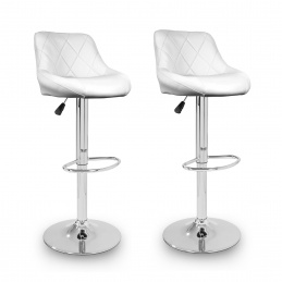 Aga 2x Barová stolička Biela