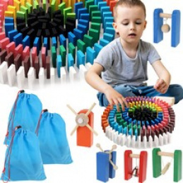 Drevené domino farebné 1080 ks Kruzzel 9397