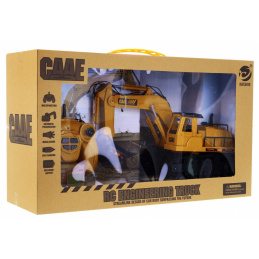 Bager na diaľkové ovládanie pre deti 3+ Pohyblivé časti + zvuky + príslušenstvo