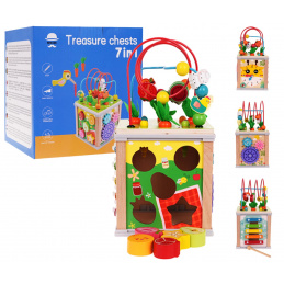 Drevená multifunkčná kocka Drevená multifunkčná kocka