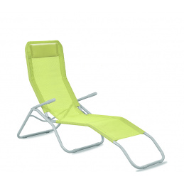 Aga Záhradné lehátko s polstrovaním SIESTA MC372173 Zelené