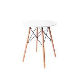 Aga Jedálenský stôl 60 cm Biely