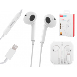 Káblové slúchadlá Lightning Biela