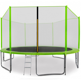 Aga SPORT PRO Trampolína 400 cm Light Green + ochranná sieť + rebrík + vrecko na obuv