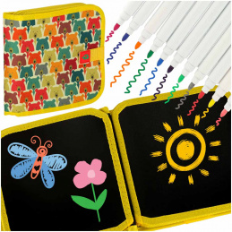 Aga Skladacia prenosná kriedová tabuľa Medvedík