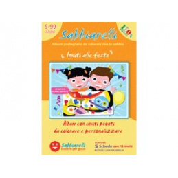 SABBIARELLI Pieskové omaľovánky Pozvánky 5+