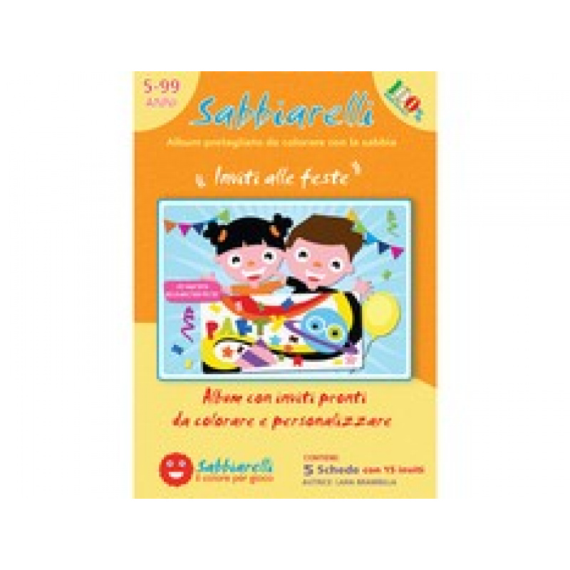 SABBIARELLI Pieskové omaľovánky Pozvánky 5+