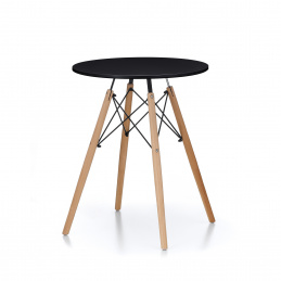 Aga Jedálenský stôl 60 cm Čierny