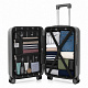 Aga Travel Cestovný kufor MR4671 Tmavošedý