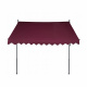 Aga Teleskopická markíza 300x120 cm Vínová