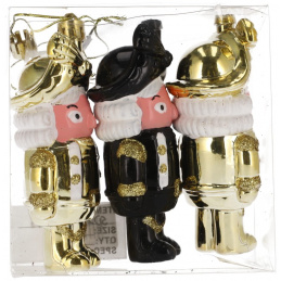 Vianočné ozdoby vojačikovia 3 kusy na sviatky