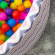 Aga Suchý bazén 90x40 cm s loptičkami ZigZag Farebný