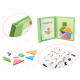 Aga Detské magnetické 3D puzzle - Tangram bloky