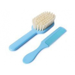 Detský kefa a hrebeň na vlasy 0m+ POUPY Modrý