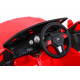 Detské autíčko City Rider Červené + Diaľkové ovládanie + Nastavenie volantu + Pomalý štart + MP3 USB + LED dióda