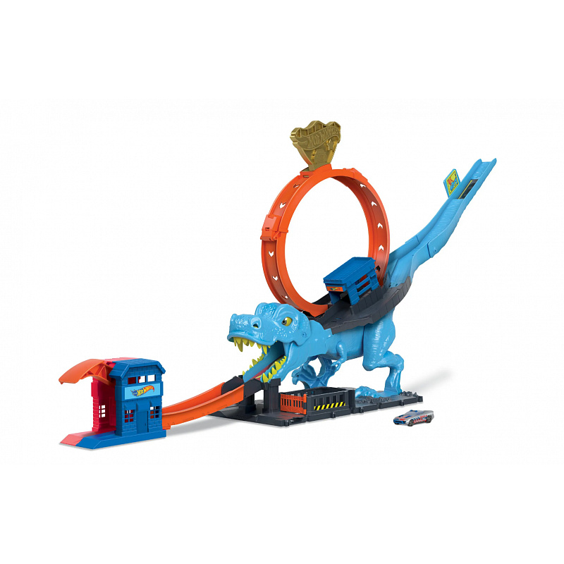 Hot Wheels City HKX42 Smyčka so žravým T-Rexom
