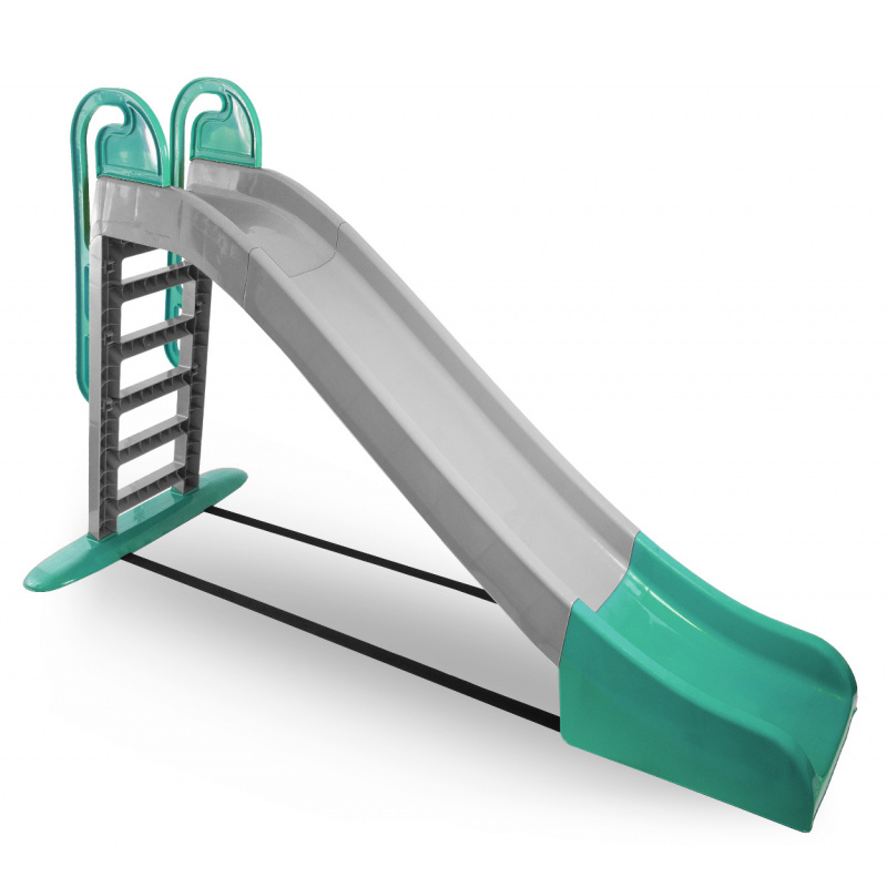 Doloni Šmýkačka s držadlom 243 cm Šedo-zelená