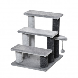 Aga Schodíky pre mačky 48x40x45 cm Sivé