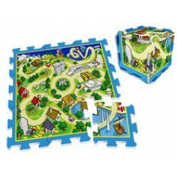 Penové puzzle podložka Závodná dráha 31x31 ZA3150