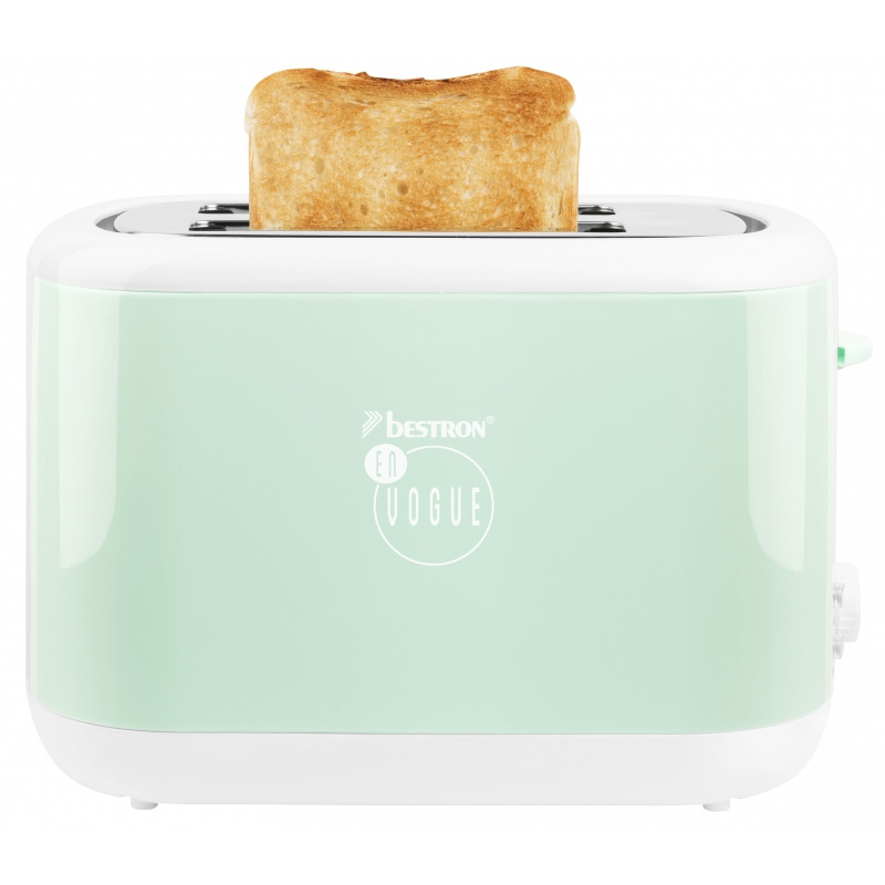 Bestron Toaster z kolekcie En Vogue - Pastelovo zelená