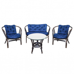 Aga Ratanová zostava Bahama Tmavo hnedá/Modrá