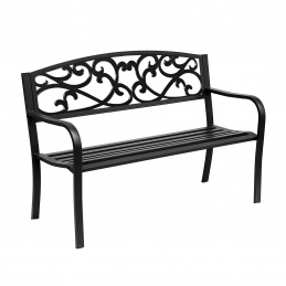 Aga Kovová záhradná lavica 127x60x89 cm 2DAZ621 - II. KVALITA