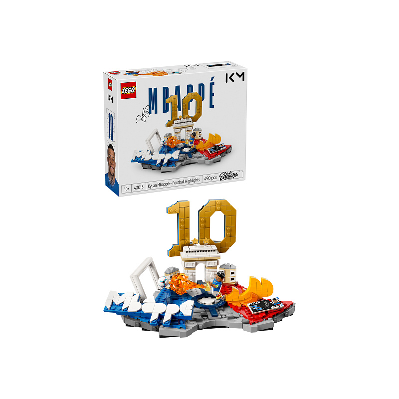 LEGO® Editions 43013 Kylian Mbappé – Hviezdne momenty futbalu