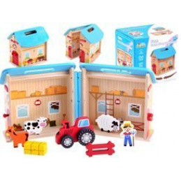 Drevené sklápacie zvieratká na farme ZA3723