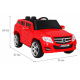 Detské autíčko City Rider Červené + Diaľkové ovládanie + Nastavenie volantu + Pomalý štart + MP3 USB + LED dióda