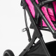 Aga Športový kočík Čierno/Ružový